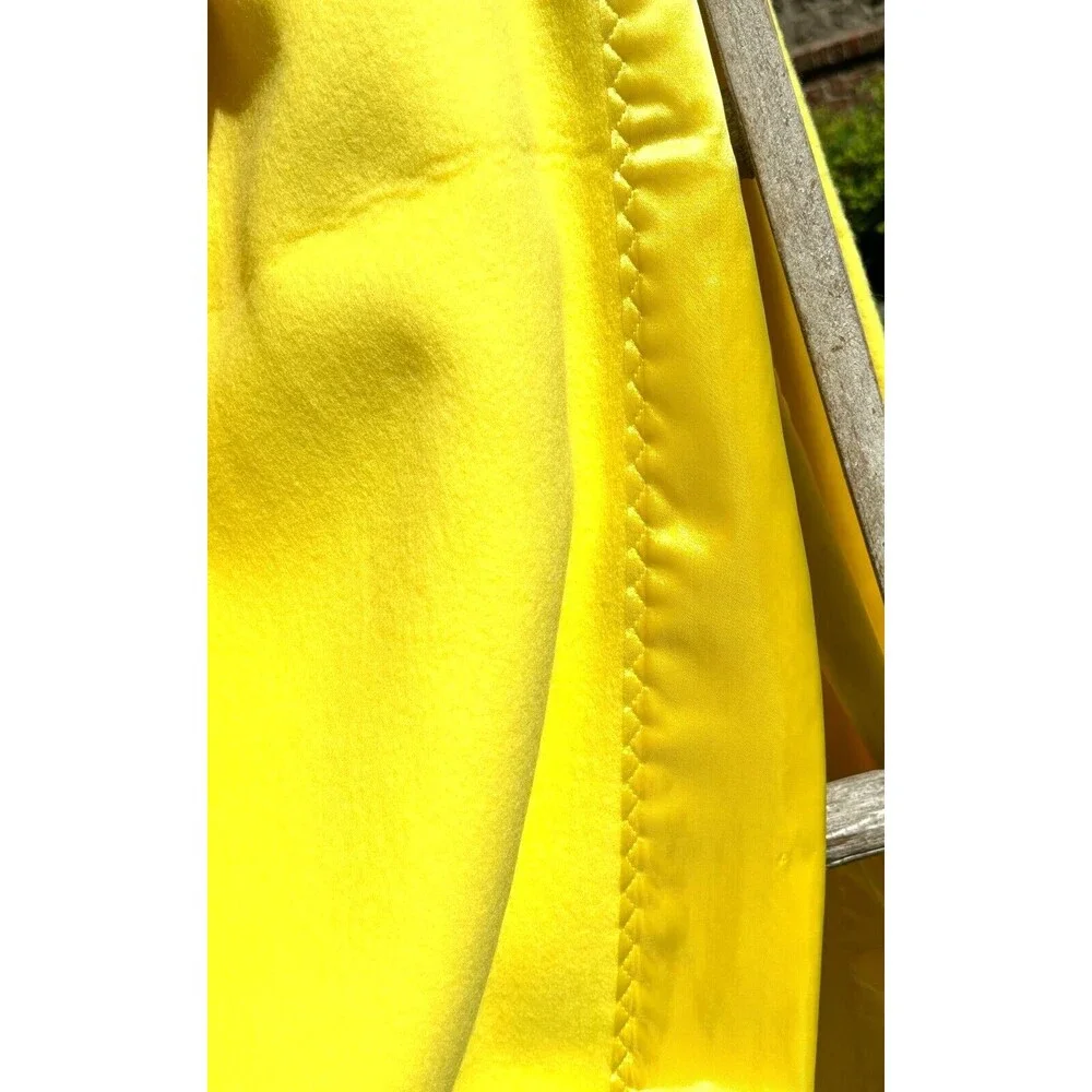 Vintage Handcrafted‎ Thermal Fleece Blanket Sateen Trimmed 65